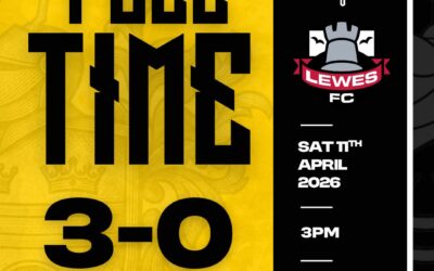 Cray Wanderers 3 Lewes 0 – Isthmian Premier – Saturday 12th April – Match Report