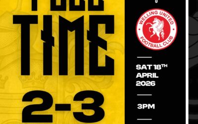 Cray Wanderers 2 Welling United 3 – Isthmian Premier – Saturday 18th April – Match Report