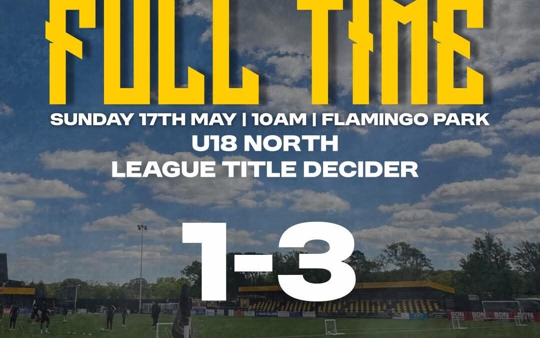 Cray Wanderers U18s North 1 vs Dulwich Hamlet U18s 3 – Kent Youth League North – Sunday 17th May, 2026