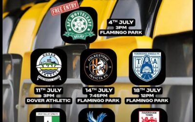 Cray Wanderers 1st Team Pre-Season Fixtures