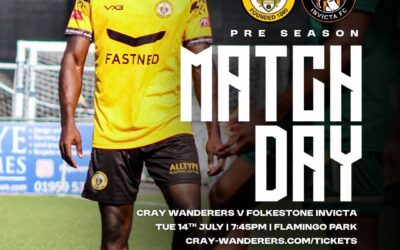 Cray Wanderers vs Folkestone Invicta – PSF – 14/7/26, 7.45 pm – Match Preview