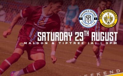 Maldon & Tiptree vs Cray Wanderers – Isthmian Premier – Saturday 29th August, 3 pm – Match Preview & Directions/Admission
