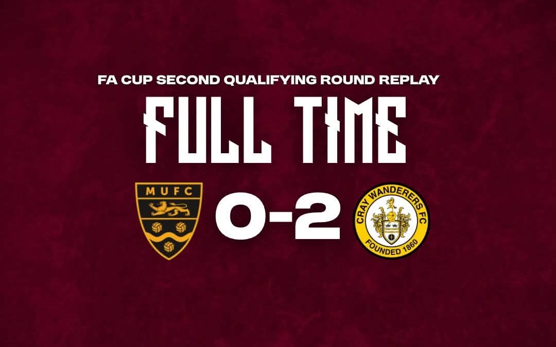 Maidstone United 0 Cray Wanderers 2 – FA Cup 2QR Replay – 22/9/26 – Match Report