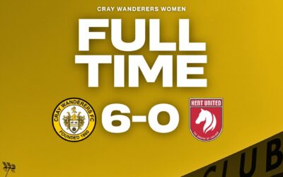 Cray Wanderers Women 6 Kent United – SECWFL Premier – 20/9/26 ;Women 0 – SECWFL Premier