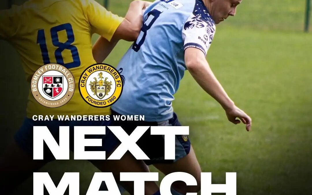 Bromley Women FC Development vs Cray Wanderers Women – SECWFL Premier – 27/9/26, 3 pm