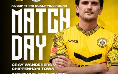 Cray Wanderers vs Chippenham Town – FA Cup 3QR – Saturday 3rd October, 3 pm – Match Preview, The thoughts of Tim O’Shea, Directions to Flamingo Park