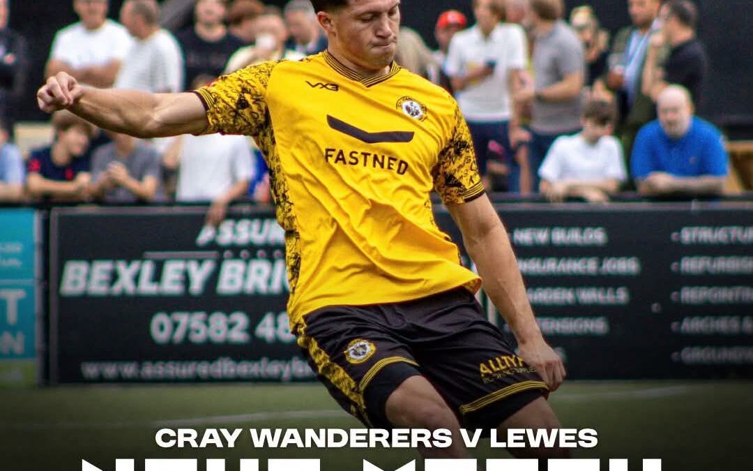 Cray Wanderers vs Lewes – Isthmian Premier – Saturday 10th October, 3 pm – Match Preview & The thoughts/programme notes of Tim O’Shea