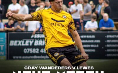 Cray Wanderers vs Lewes – Isthmian Premier – Saturday 10th October, 3 pm – Match Preview & The thoughts/programme notes of Tim O’Shea