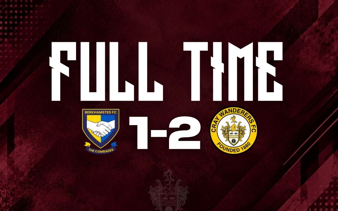 FA Trophy 1st Round – Berkhamsted 1  Cray Wanderers 2 – 24/10/26